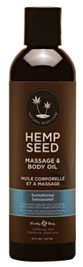Hemp Seed Massage and Body Oil - Sunsational - 8 Fl. Oz./ 237 ml