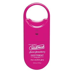 Goodhead to Go Deep Throat Spray Sweet Strawberry