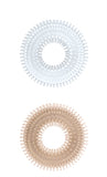 Mack Tuff Ribbed Cock Rings-Clear and Smoke