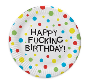 X-Rated Birthday Party Plates 8 Count