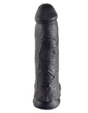 King Cock 12 Inch Cock With Balls - Black