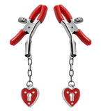 Charmed Heart Padlock Nipple Clamps