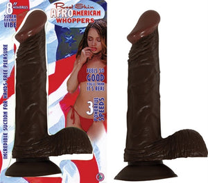 8 Vibrating Afro American-Whopper W/balls