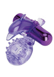 Bodywand Rechargeable Dolphin Ring With Ticklers - Purple