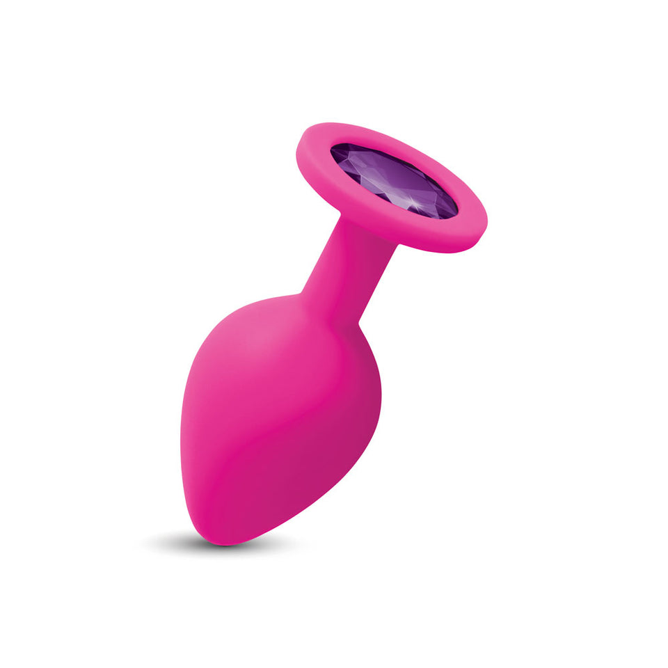 Gemma Purple Gem Pink Silicone Plug - Medium