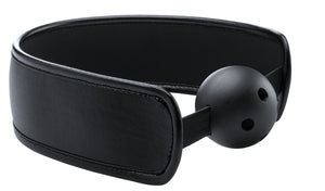 Brace Ball Gag W / Stretchable Strap - Black