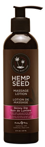Hemp Seed Massage Lotion - Skinny Dip - 8 Fl. Oz.
