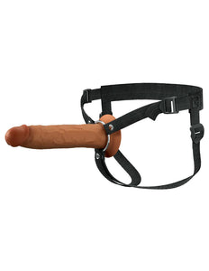 Fantasy X-Tensions Elite 9 Silicone Hollow Strap on - Brown