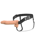 Fantasy X-Tensions Elite 8 Vibrating Hollow Silicone Strap-on - Light