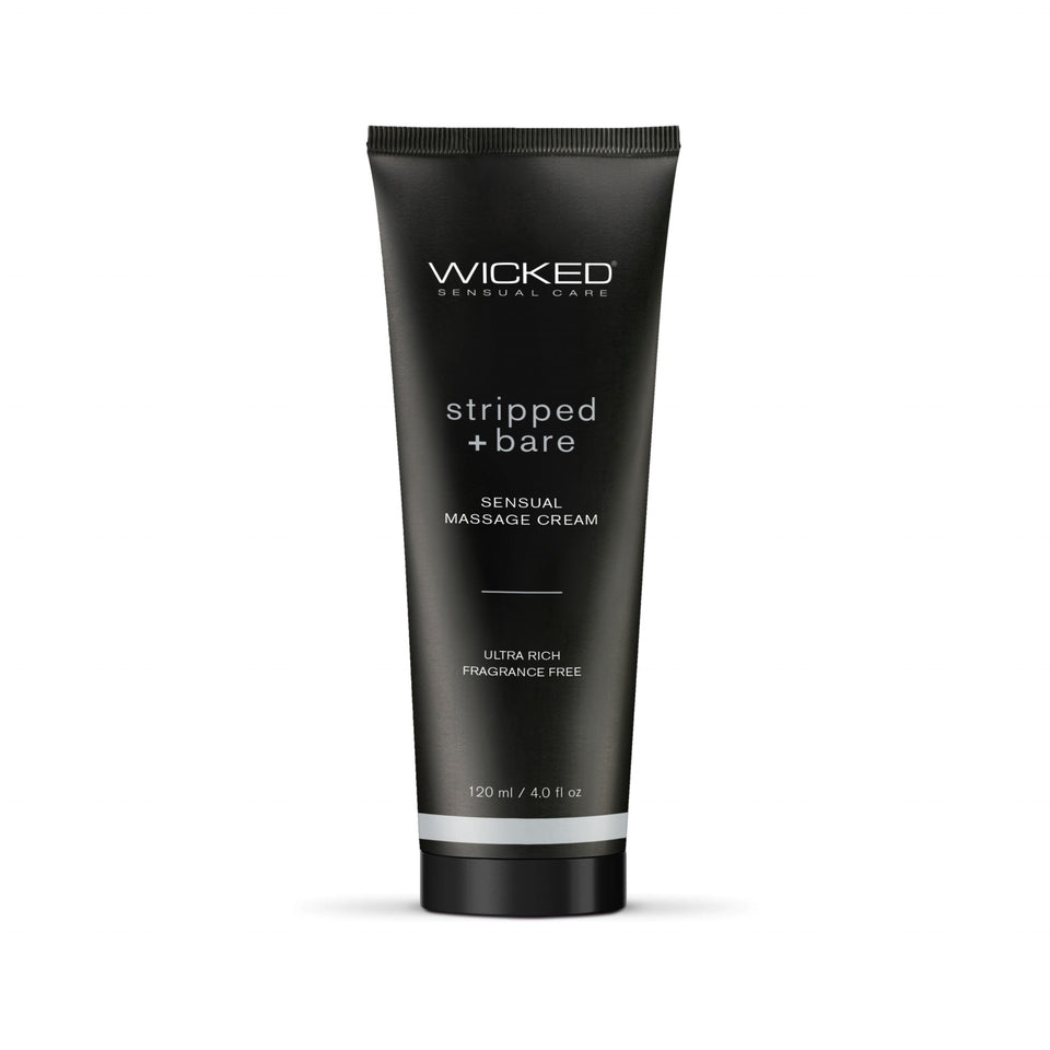 Stripped and Bare - Unscented Sensual Massage Cream - 4 Oz