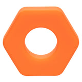 Alpha Liquid Silicone Prolong Sexagon Ring - Orange