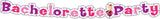 Bachelorette Party Letter Banner