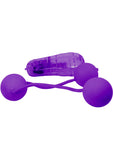 Real Skin Vibrating Ben Wa Balls - Purple