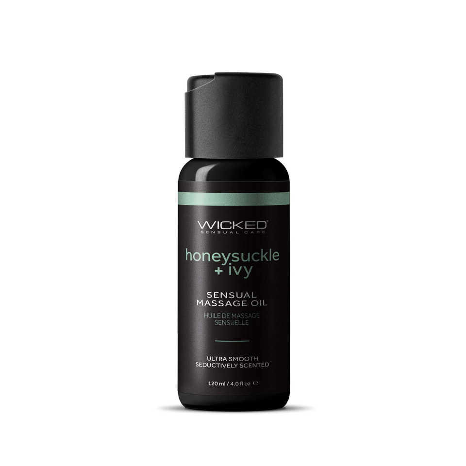 Wicked Sensual Massage Oil Honeysuckle Ivy 4 Fl Oz