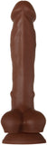 Real Supple Silicone Poseable Dark 8.25 Inch