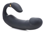 10x Pleasure Pose Come Hither Silicone Vibe With Poseable Clit Stim