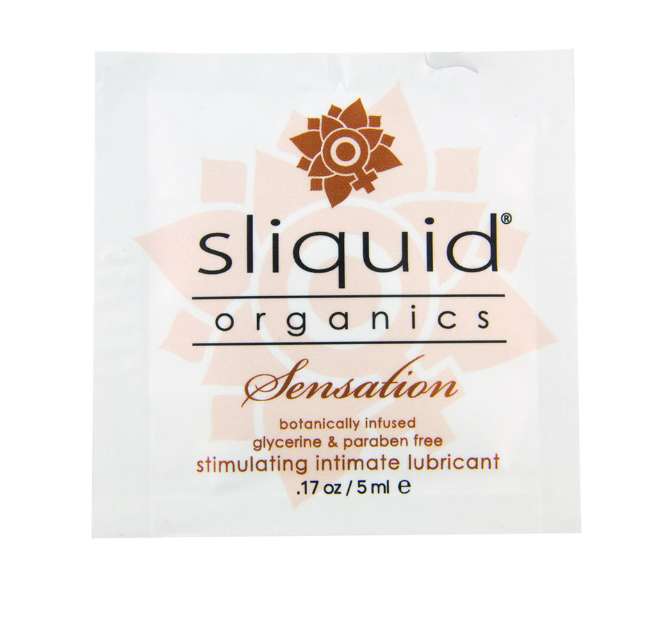 Sliquid Organics Sensation - 200 Count Case - .17 Oz./ 5ml Foils