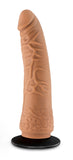 Lock on - Hexanite - 7.5 Inch Dildo With Suction  Cup Adapter - Mocha