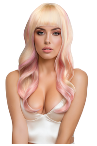 Nicki Premium Stylable Wig - Light Pink / Blonde