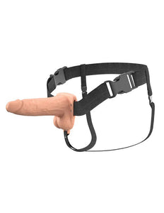 Fantasy X-Tensions Elite 6 Vibrating Hollow Silicone Strap-on - Light