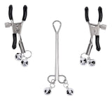 Shadow Bell Nipple and Clit Jewelry Silver