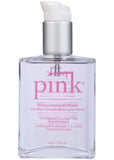 Pink 4oz Glass Bottle Silicone Lubricant
