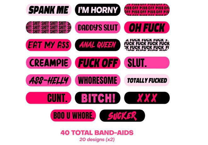Naughty Naughty XXX Ouchie Stix Bandages40pack