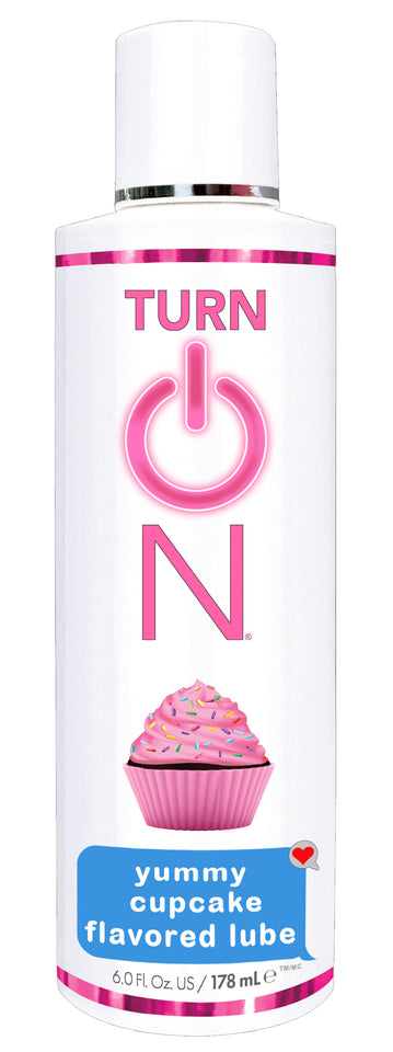 Turn on Yummy Cupcake Flavored Lube - 6 Fl. Oz.