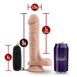 Dr. Skin - Dr. James - 9 Inch Vibrating Cock With  Suction Cup - Vanilla