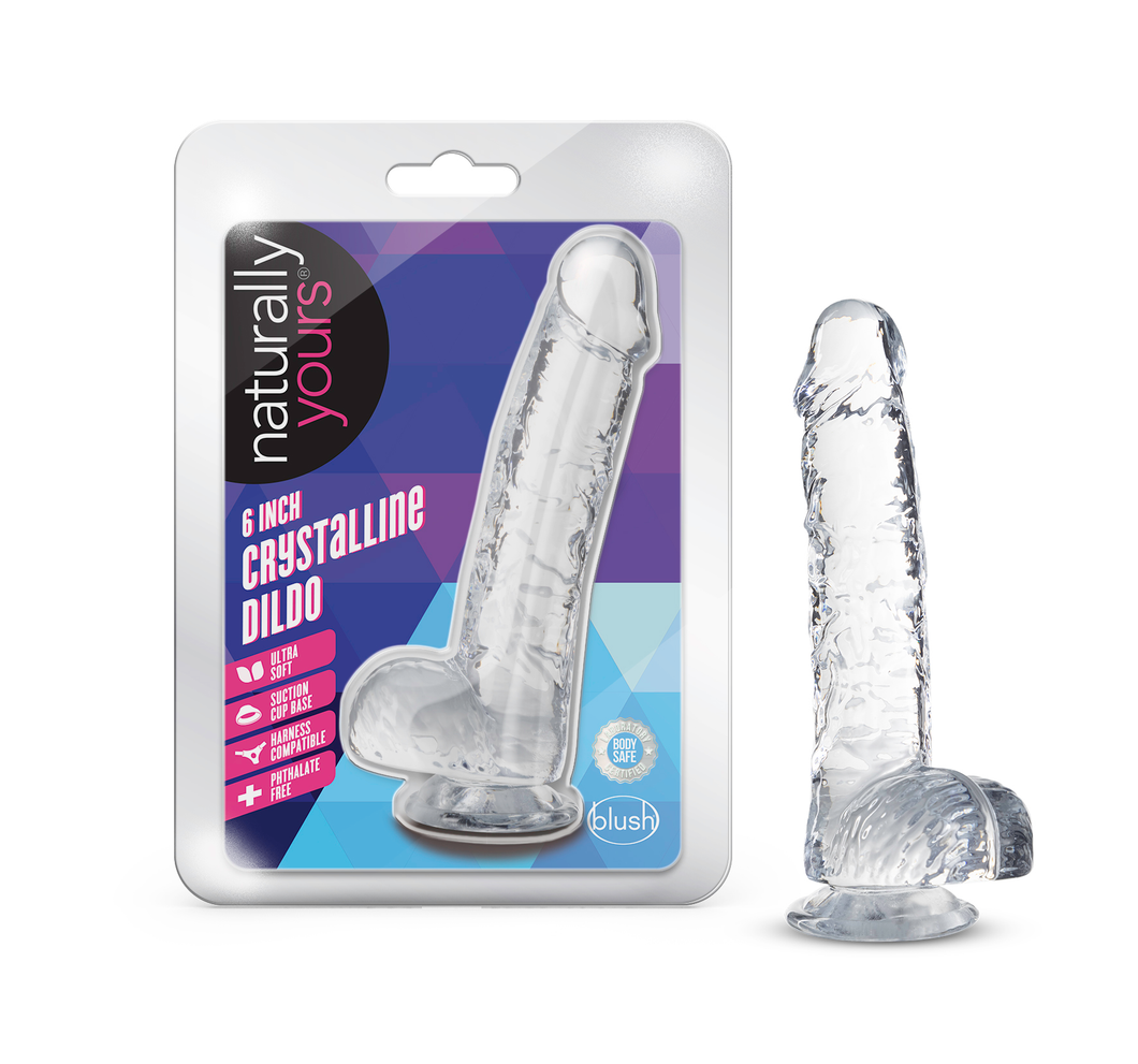 Naturally Yours - 6 Inch Crystalline Dildo -  Diamond