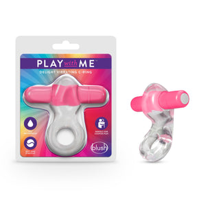 Play With Me – Delight Vibrating C-Ring - Pink