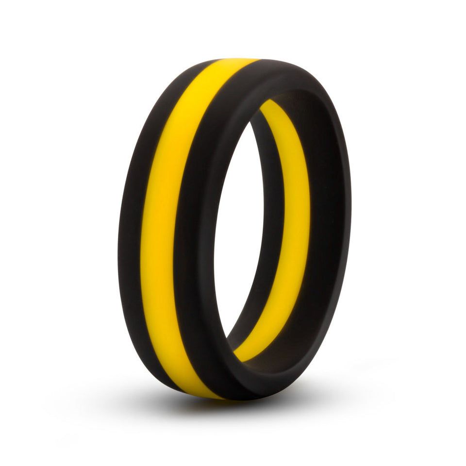 Performance - Silicone Go Pro Cock Ring -  Black-gold-black