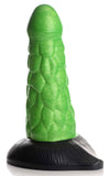 Cc - Radioactive Reptile Thick Scaly Silicone  Dildo - Green