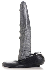 Cc - the Gargoyle Rock Hard Silicone Dildo -  Silver