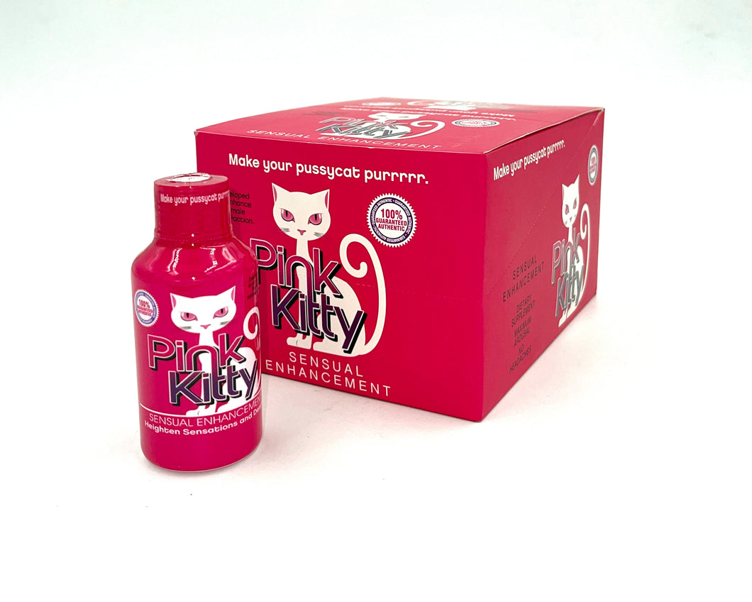 Pink Kitty Liquid Bottle - 12 Per Display