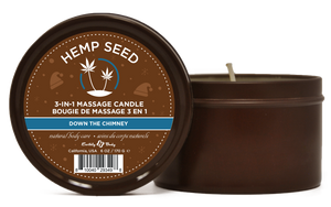 Hemp Seed 3-in-1 Massage Candle Down the Chimney  6oz- 170 G