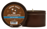 Hemp Seed 3-in-1 Massage Candle Down the Chimney  6oz- 170 G