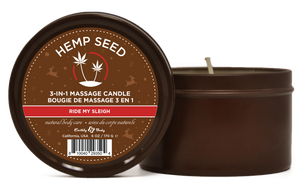 Hemp Seed 3-in-1 Massage Candle Ride My Sleigh  6oz- 170 G