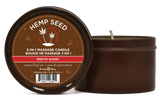 Hemp Seed 3-in-1 Massage Candle Ride My Sleigh  6oz- 170 G