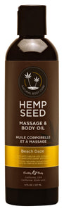 Hemp Seed Massage and Body Oil Beach Daze