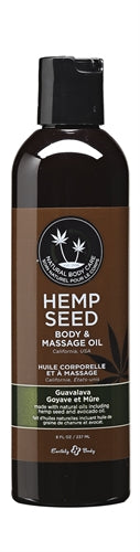 Hemp Seed Massage Oil - 8 Fl. Oz. - Guavalava
