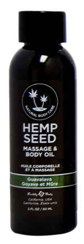 Hemp Seed Massage Oil - 2 Fl. Oz. - Guavalava