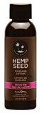 Hemp Seed Massage Lotion - Skinny Dip - 2 Fl. Oz.  - 60 ml