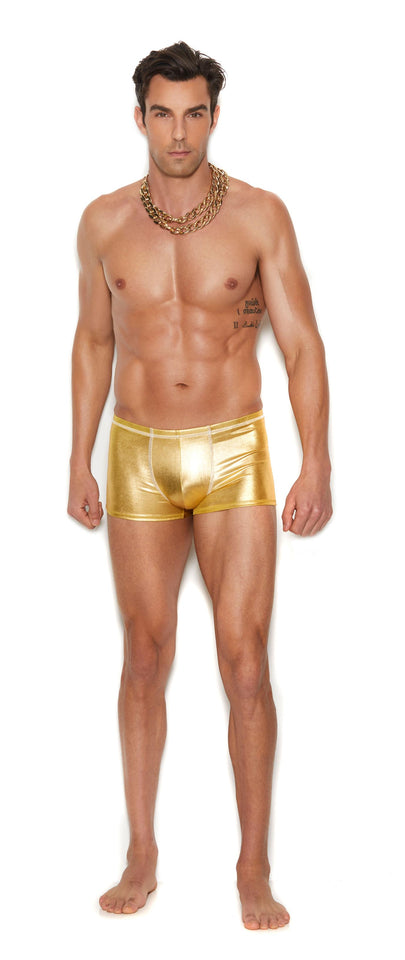 Men's Gold Lame Boxer Brief - Small-medium - Gold