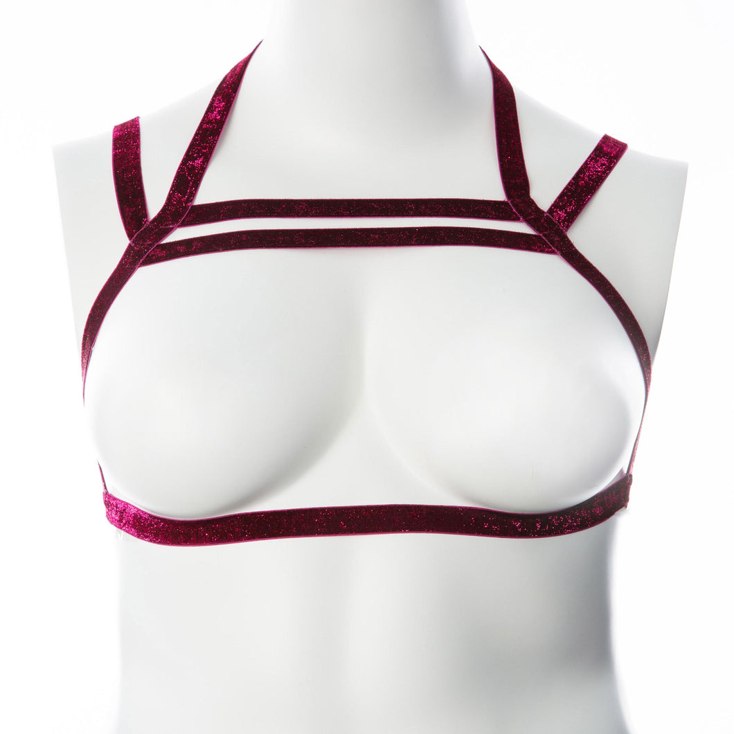 Gender Fluid Sugar Coated Harness - Large-xxlarge  - Raspberry