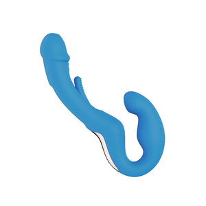 Harmony Duo App-Controlled Strapless Strap-on - Blue