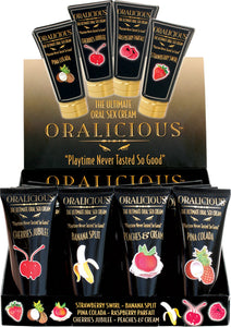Oralicious - 24 Piece P.O.P. Display - 2 Fl. Oz. Tubes - Assorted Flavors