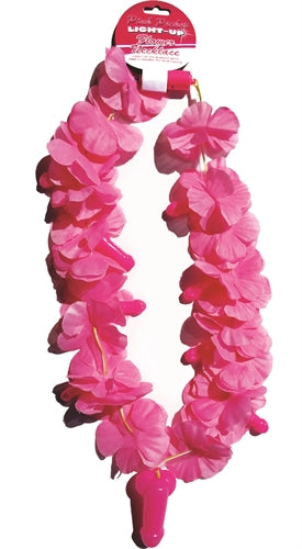 Pink Pecker Light-Up Flower Necklace