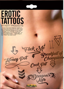 Erotic Tattoo's - Assorted Pack