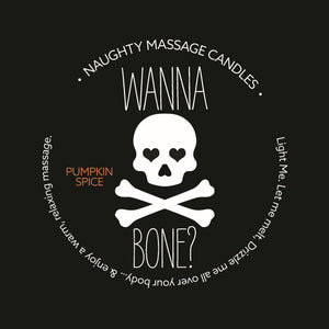 Naughty Massage Candle - Wanna Bone - Pumpkin  Spice